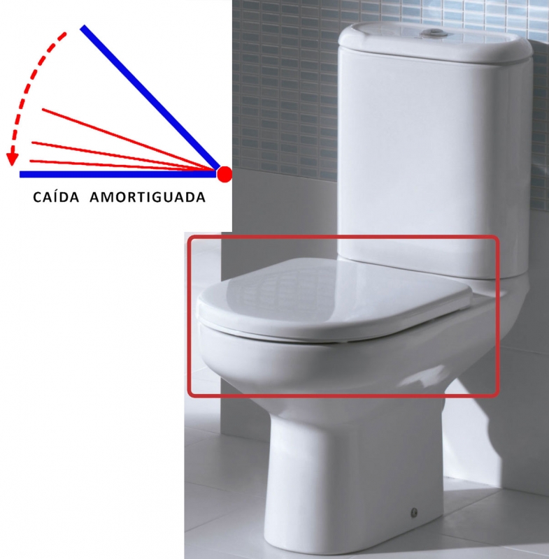 Tapa wc BELLAVISTA NEXO CAIDA AMORTIGUADA Original . Arance La Ballena.  Tapas de wc